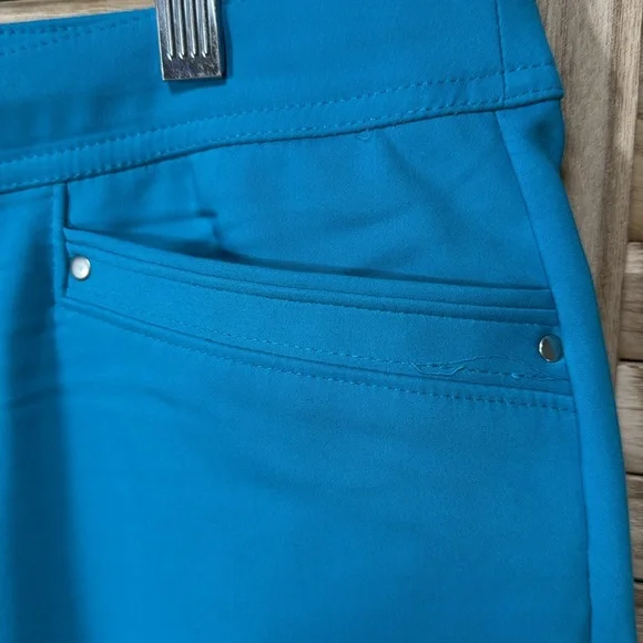 Cj Banks Pants Signature Slimming Vibrant Teal Trousers Size 16w - Picture 6 of 11